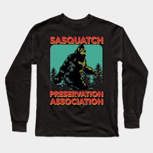 Sasquatch preservation association Long Sleeve T-Shirt